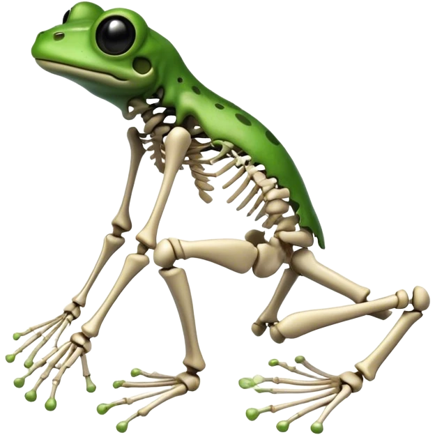 frog skeleton emoji