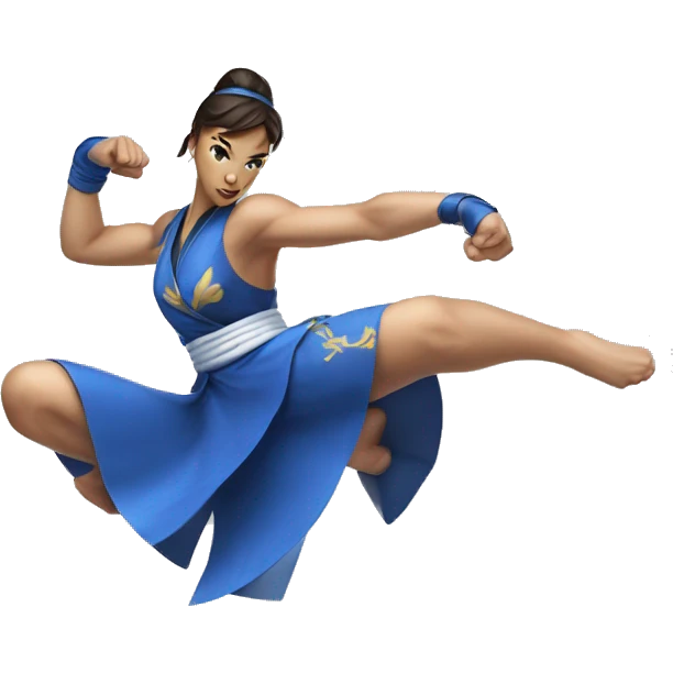 Chun-Li Spinning bird Kick emoji