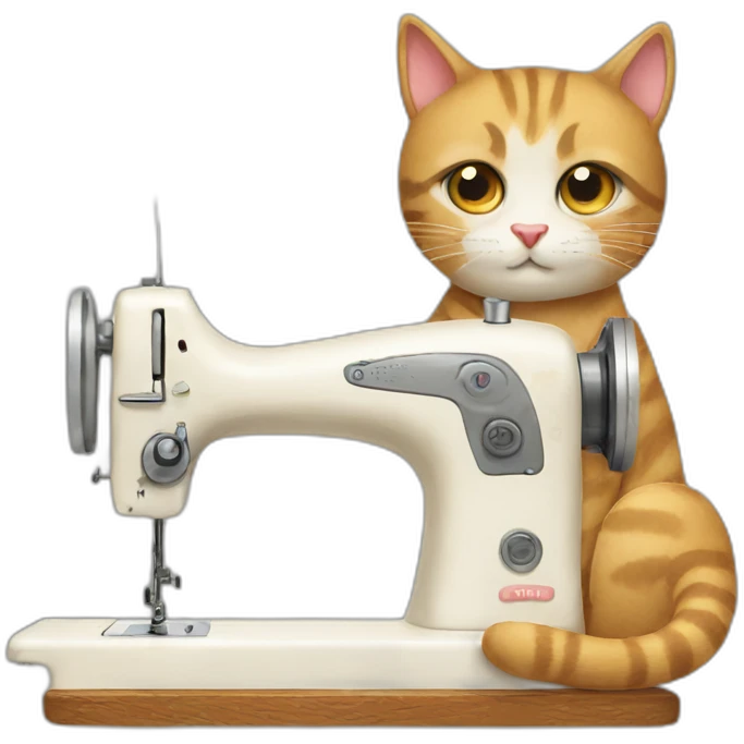 sewing cat emoji