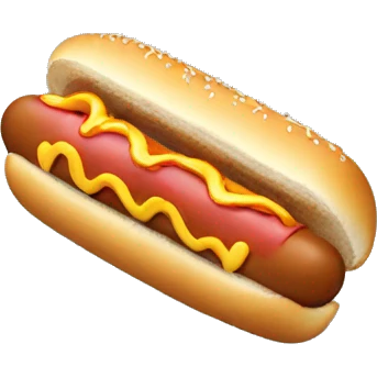 Donald Trump eating a hot dog emoji