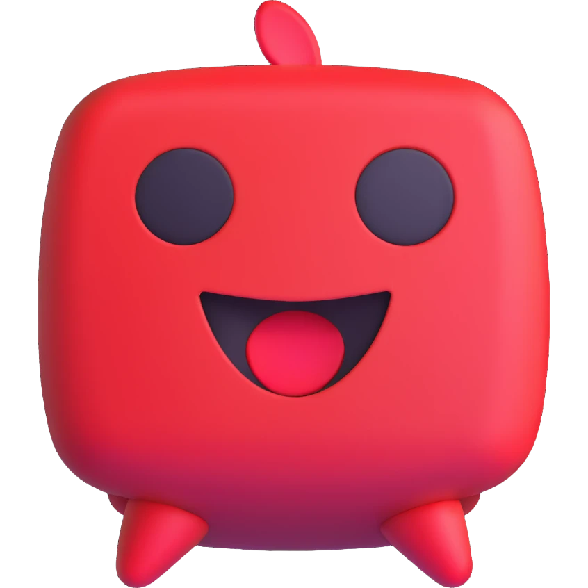 red 3D emoji style speaker emoji