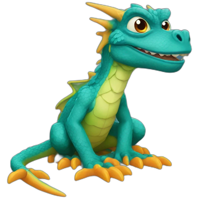 pepe blue dragon emoji