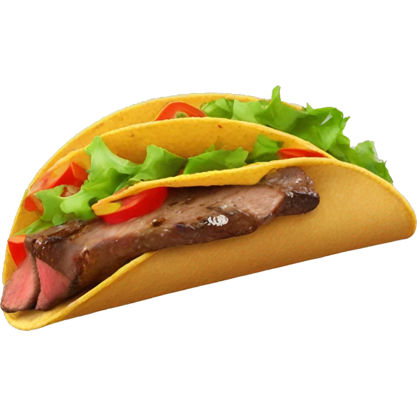 Steak taco emoji