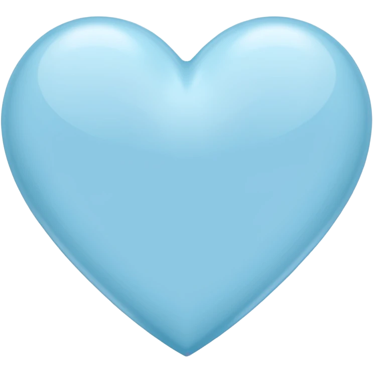 Light blue heart emoji