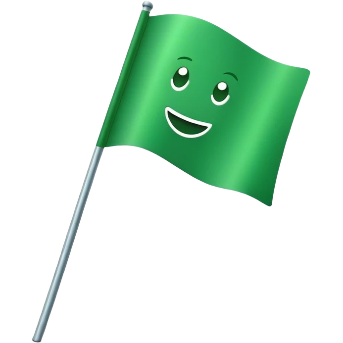 Green flag emoji