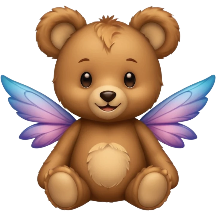 teddy bear with fairy wings emoji