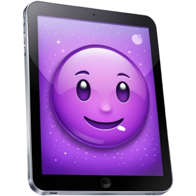 glitter purple tablet emoji