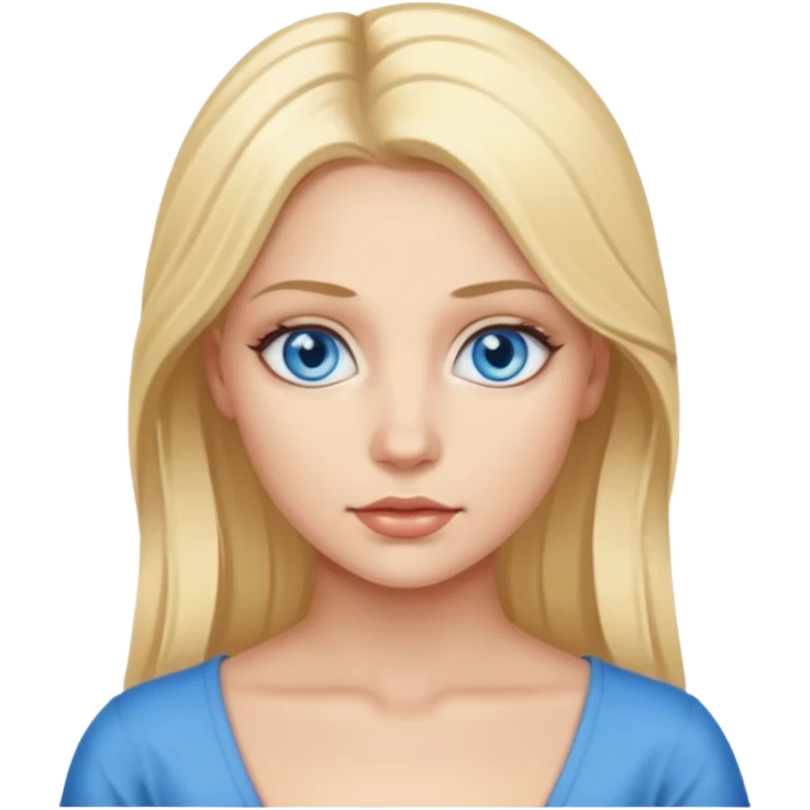 female blonde slave with blue eyes emoji