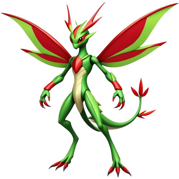  Cool Edgy Shiny Futuristic Ethereal Legendary Scizor-Kartana-Digimon-Schyther-Flygon-hybrid full body emoji
