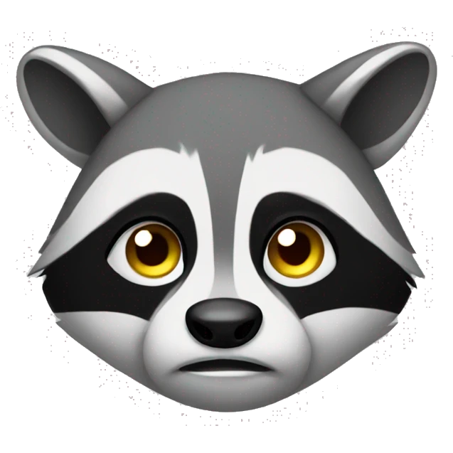 Sad raccoon  emoji