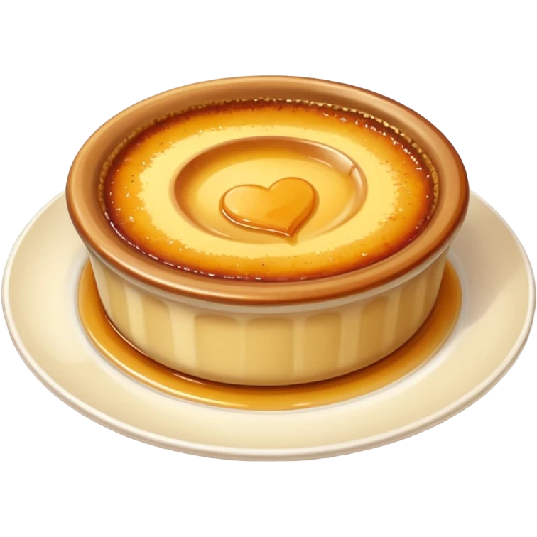 creme brulee on plate emoji