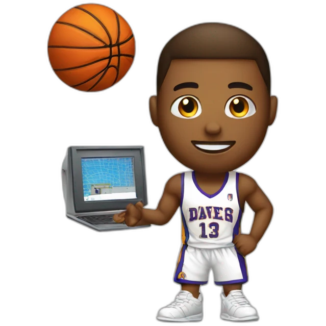 basketball-player-with-computer emoji