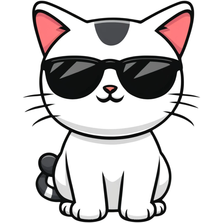 cat wearing sunglasses emoji