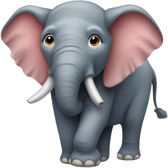 Elefant som surfar emoji