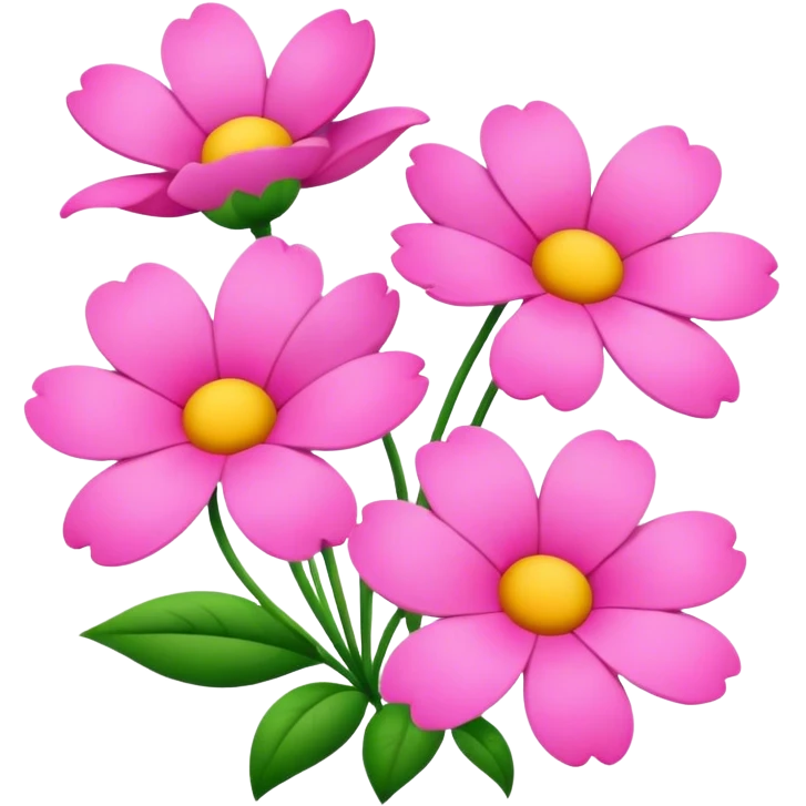 Pink flowers  emoji
