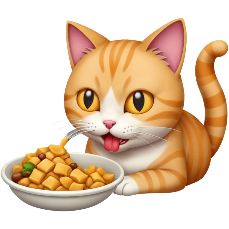 cat taking a bite  emoji