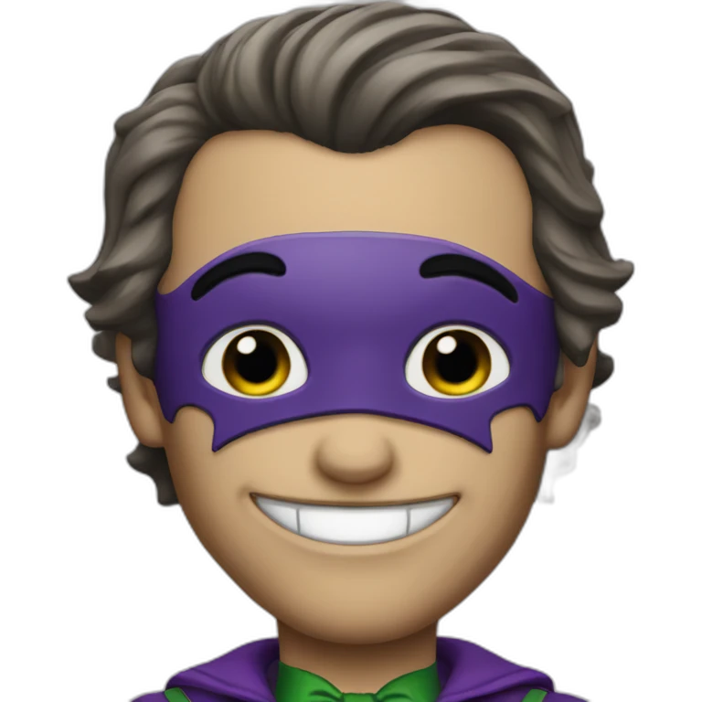 batman in joker outfit emoji