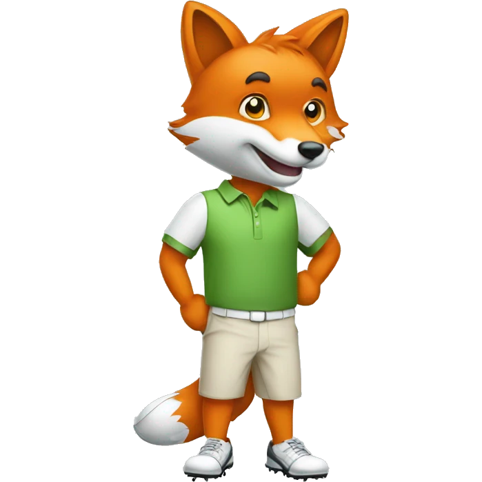 fox - golf player emoji