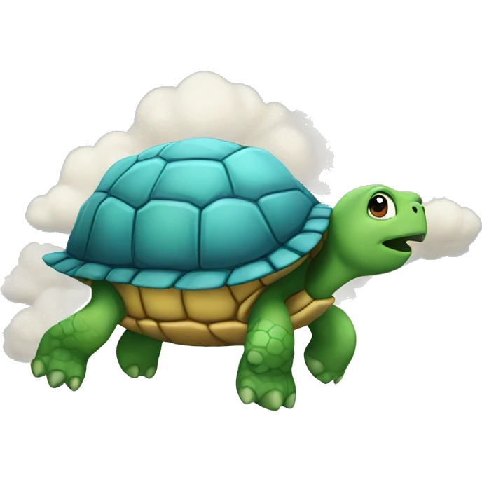 Turtle on a cloud  emoji