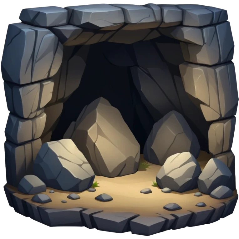 generate realistic detailed cave inside view emoji