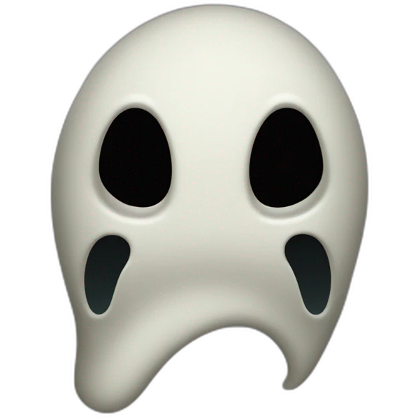 Scream ghost face emoji