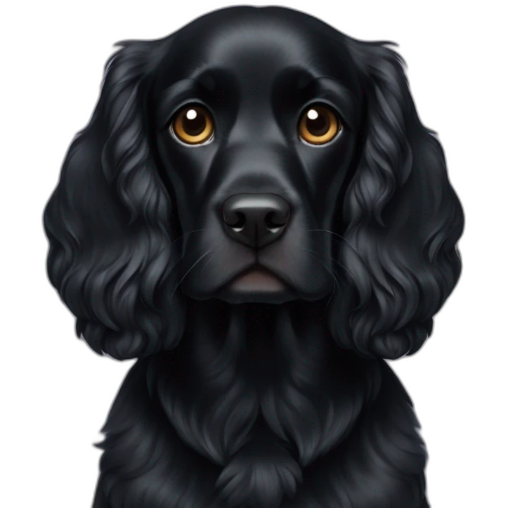 black-cocker-spaniel-cali emoji