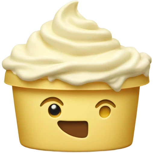 whipped butter in tub emoji