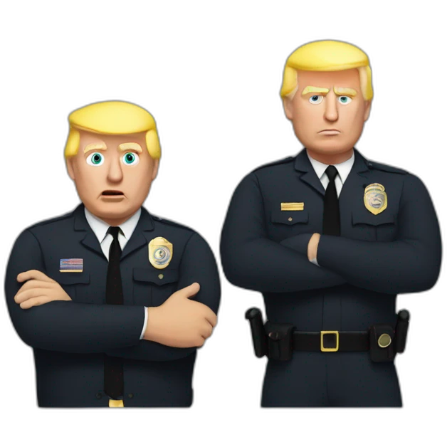 trump-getting-arrested emoji