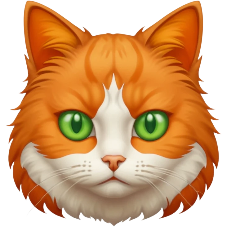 a cat is sad and mad emoji