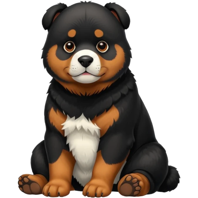 Rottweiler panda emoji