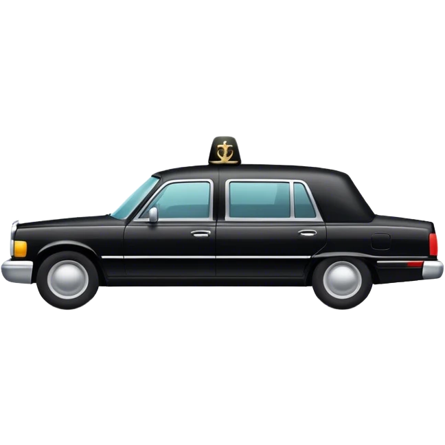 Black funeral car  emoji