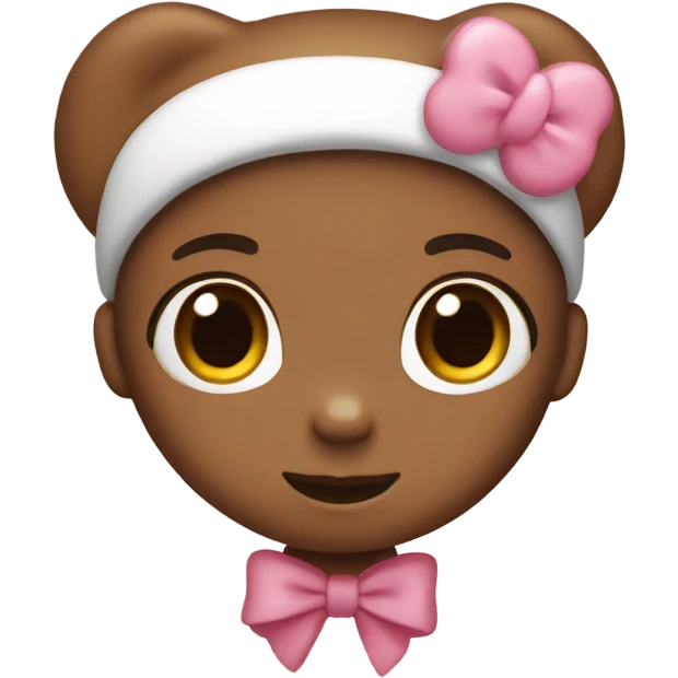 brown hello kitty emoji
