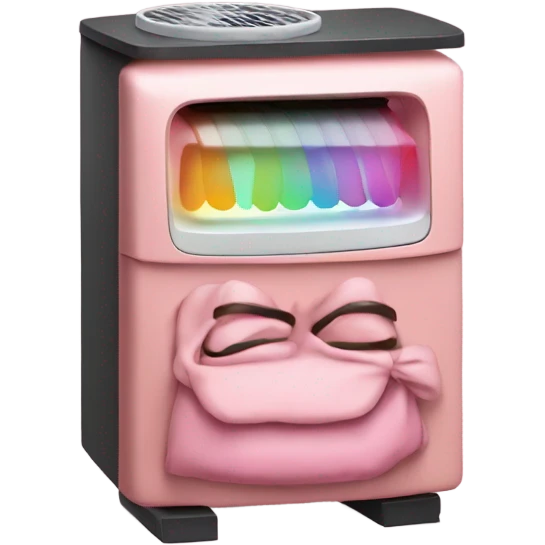 Small heater fan  wearing pajamas  emoji