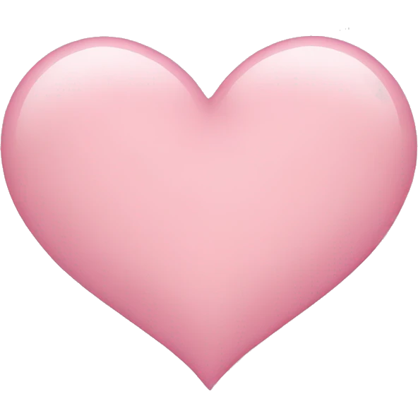 Light pink heart emoji