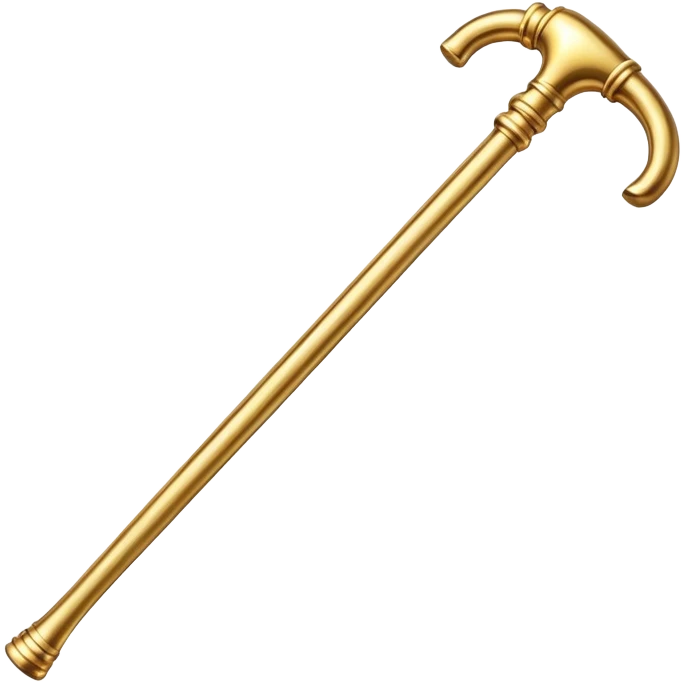 gold cane emoji