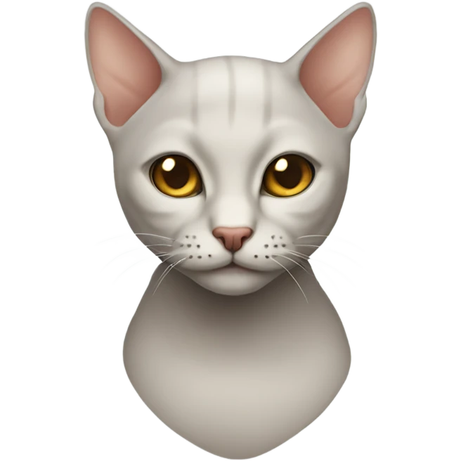 bald cat emoji