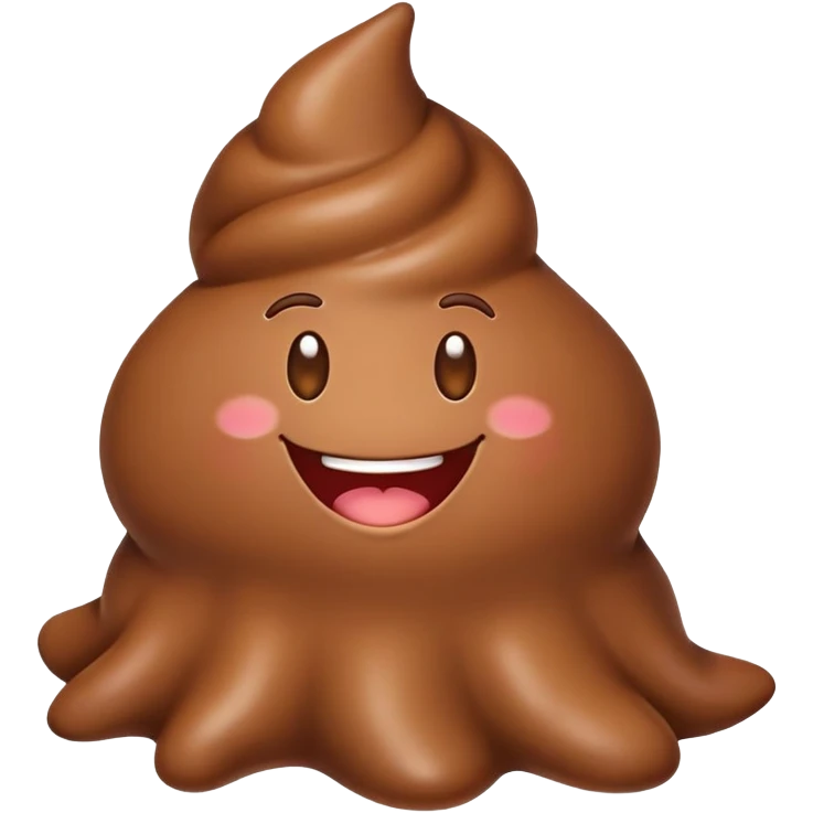 Un emoji qui caca qui rigole  emoji