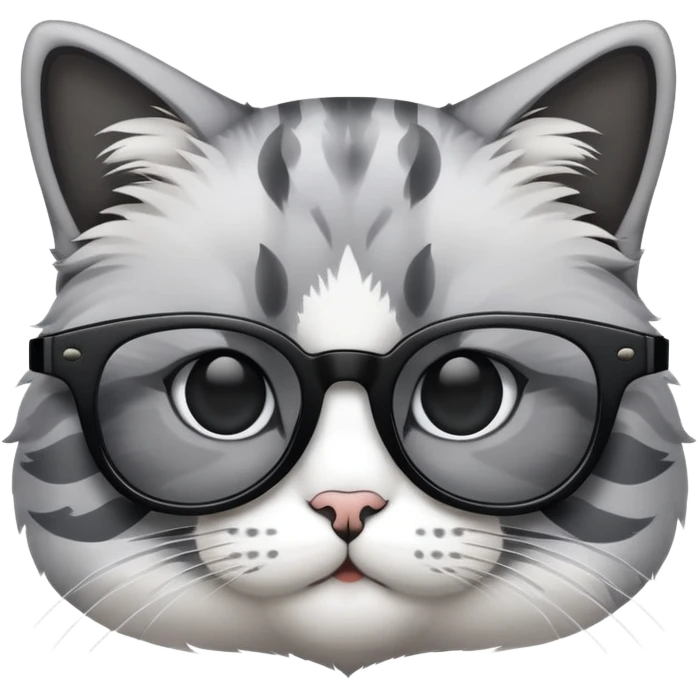 cat with black glasses emoji