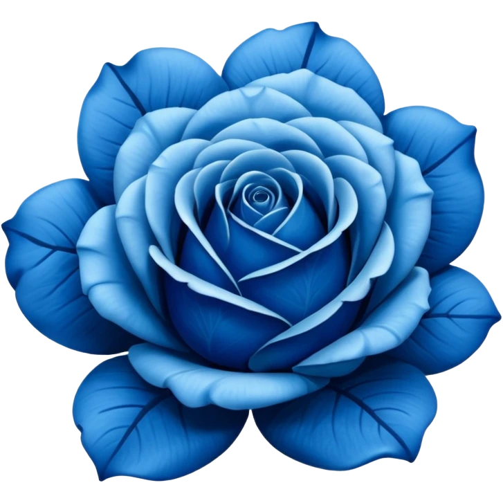 Blue rose emoji