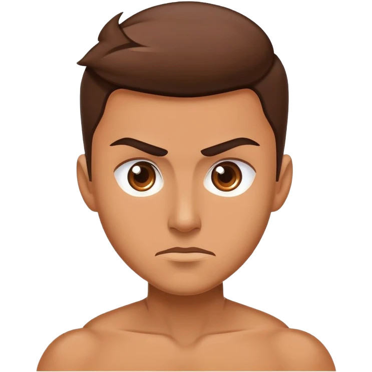 Motivational swoosh logo with determined face emoji