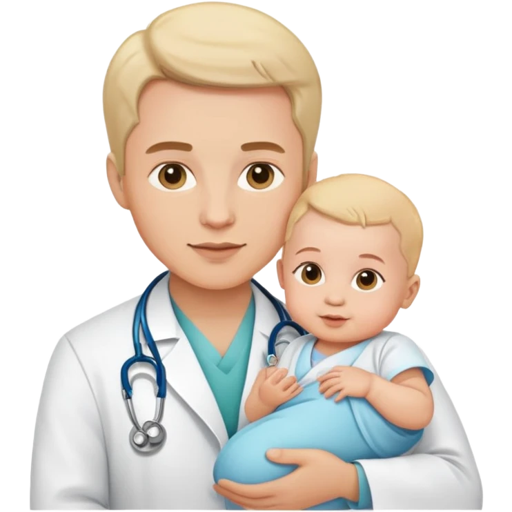 medico com bebe emoji