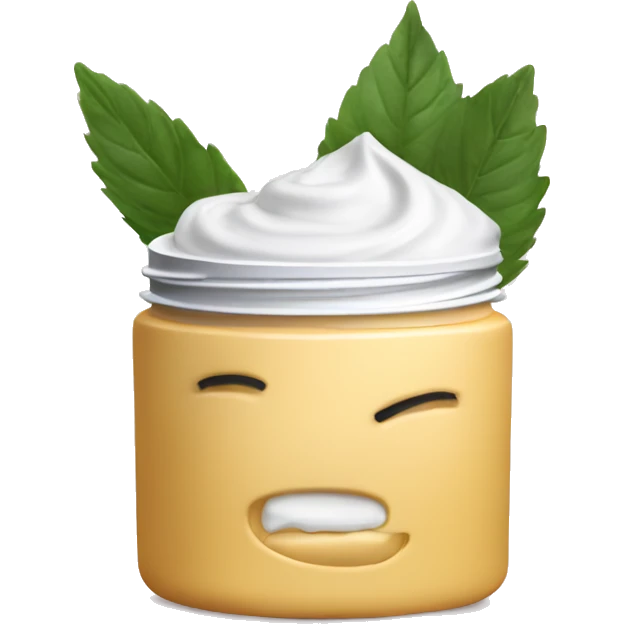 hydrating cream pot emoji
