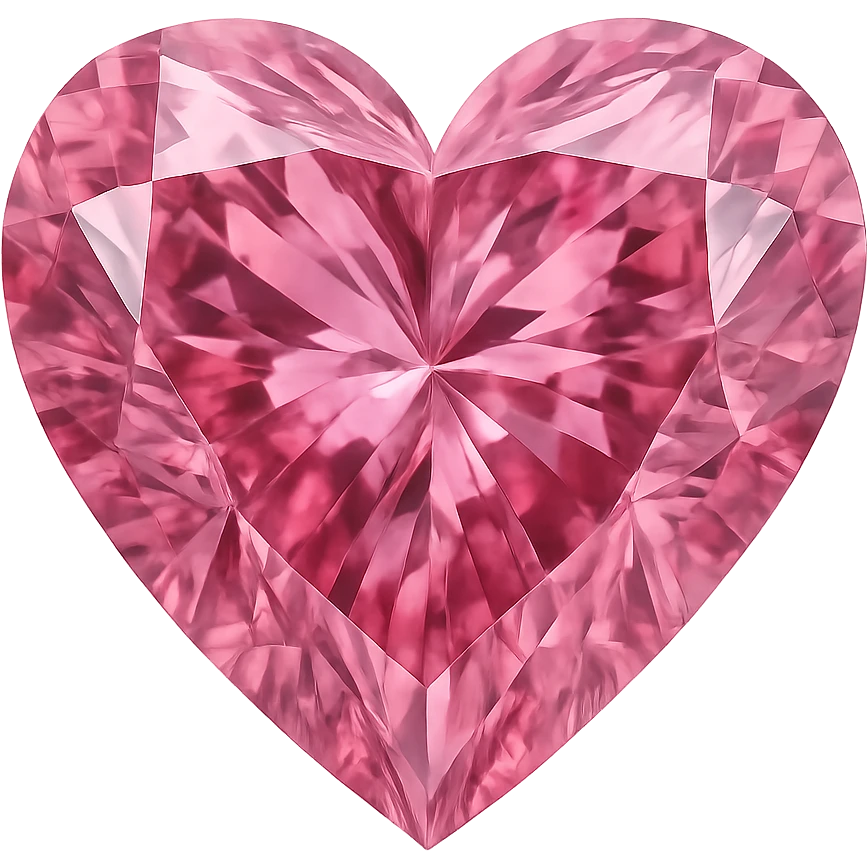pink heart diamon  , remove background emoji