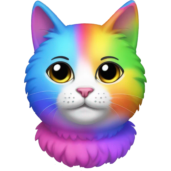 gay rainbow cat emoji