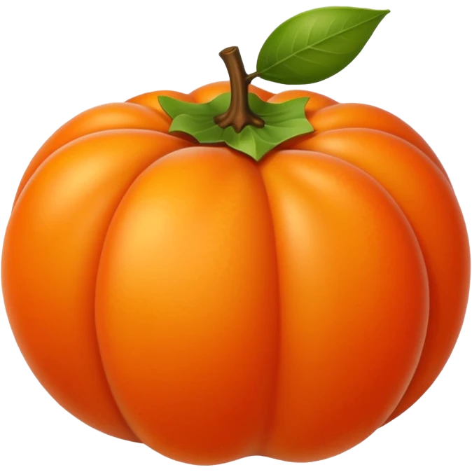 persimmon emoji