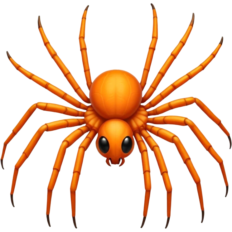 shiny orange spider emoji