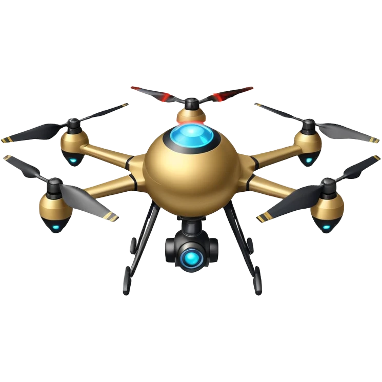 flying orb shaped futuristic targeting drone acquires target and paints with laser. sci-fi war. no propellers  emoji
