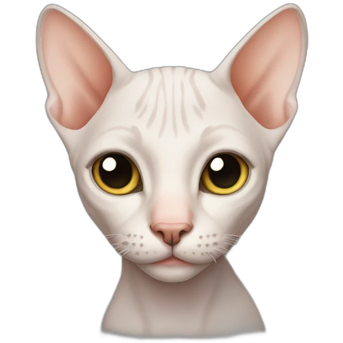 hairless cat emoji