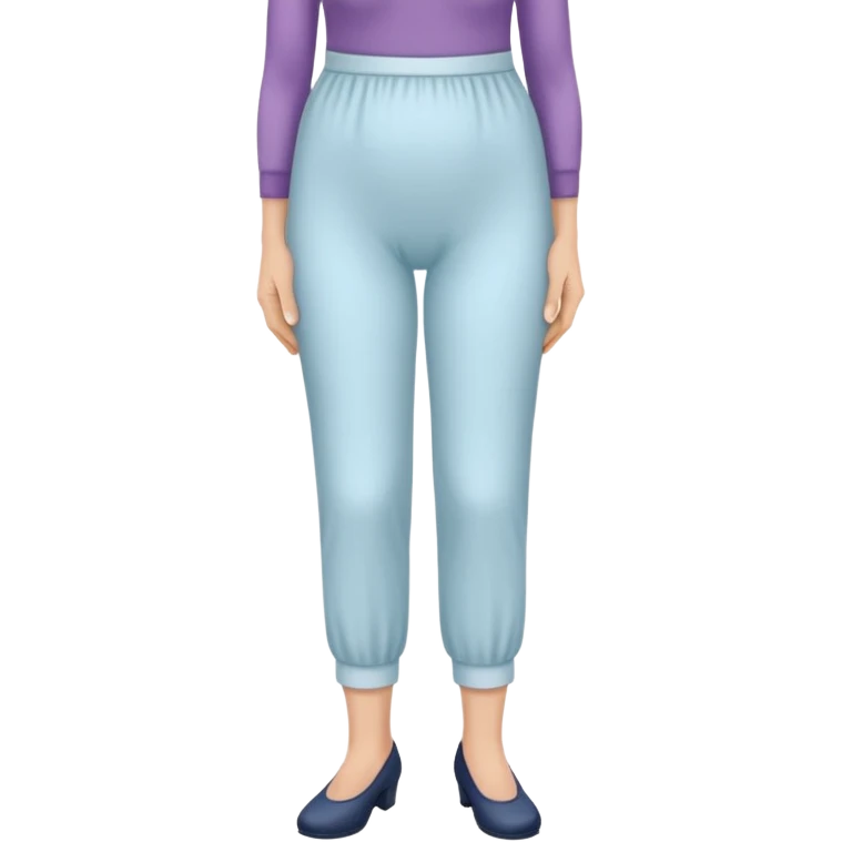 a Woman, mid 50, wearing incontinence pants emoji