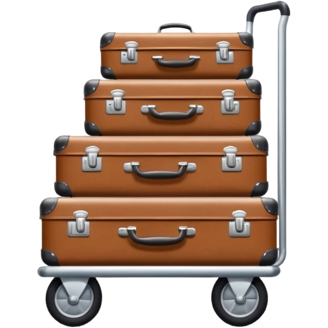luggage on a baggage cart emoji